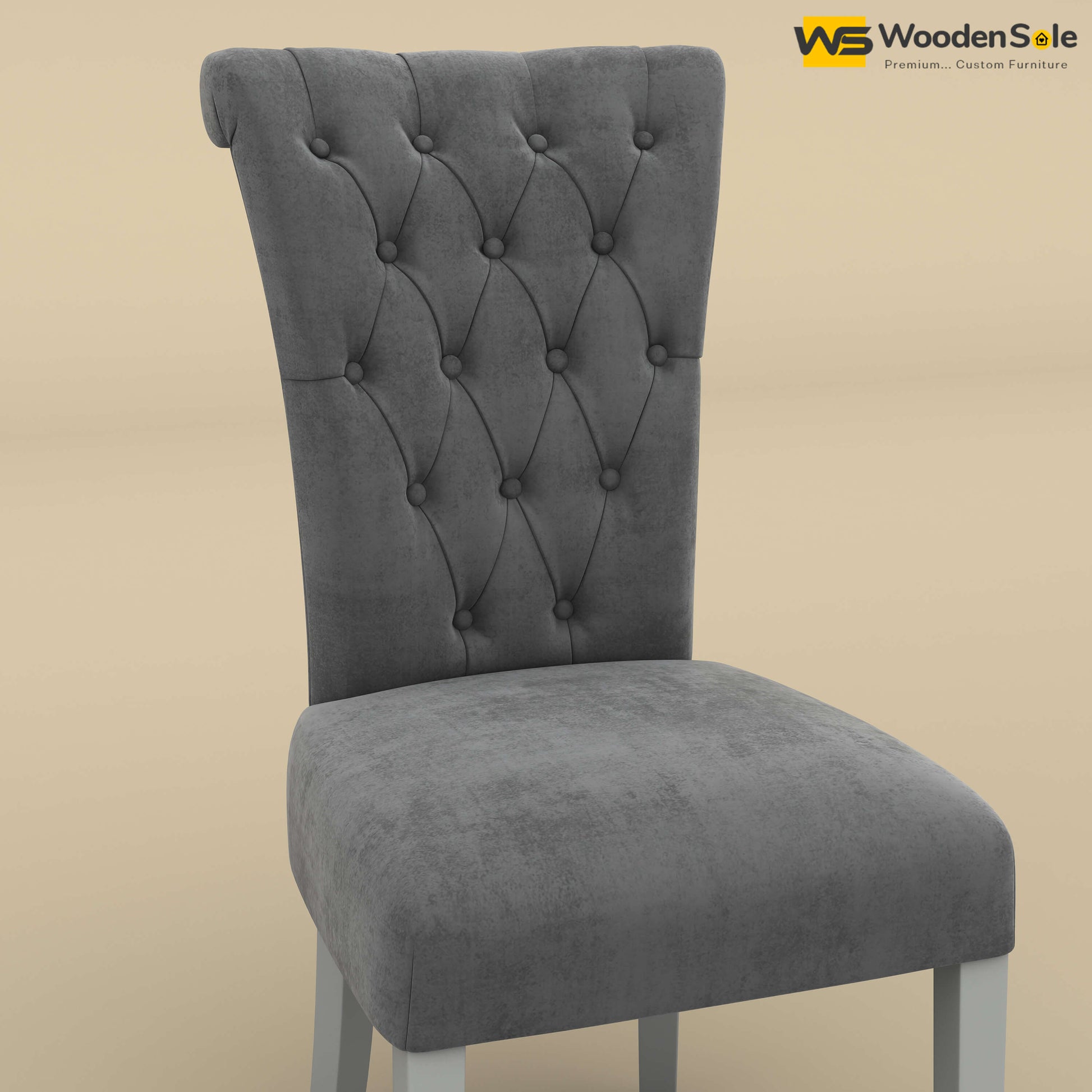 Kia 4 Seater Dining Set (Walnut & Gray Finish)