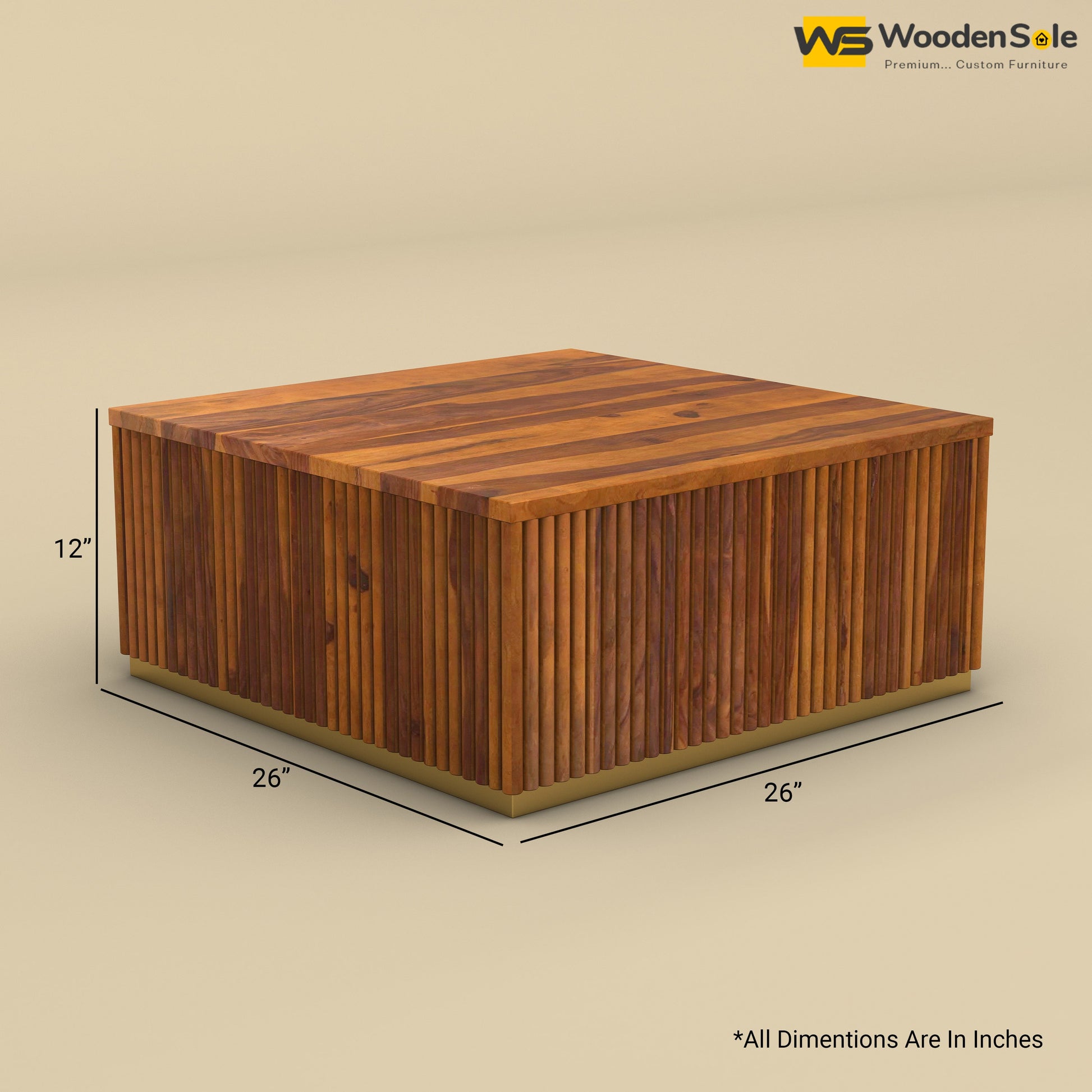 Indo Coffee Table (Honey Finish)