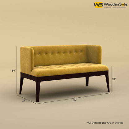 Olivier Loveseat (Velvet, Mustard Yellow)