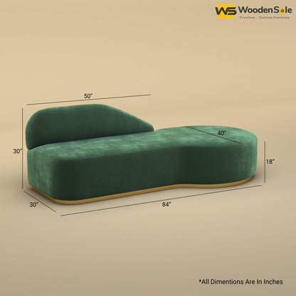 Pablo Premium Design Couch Sofa (Velvet, Forest Green)