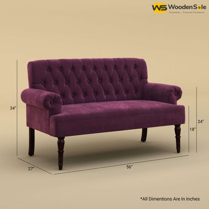 Chetas Love Chair (Velvet, Dark Purple)