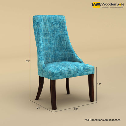 Dublin Dining Chair (Cotton, Teal Blue)