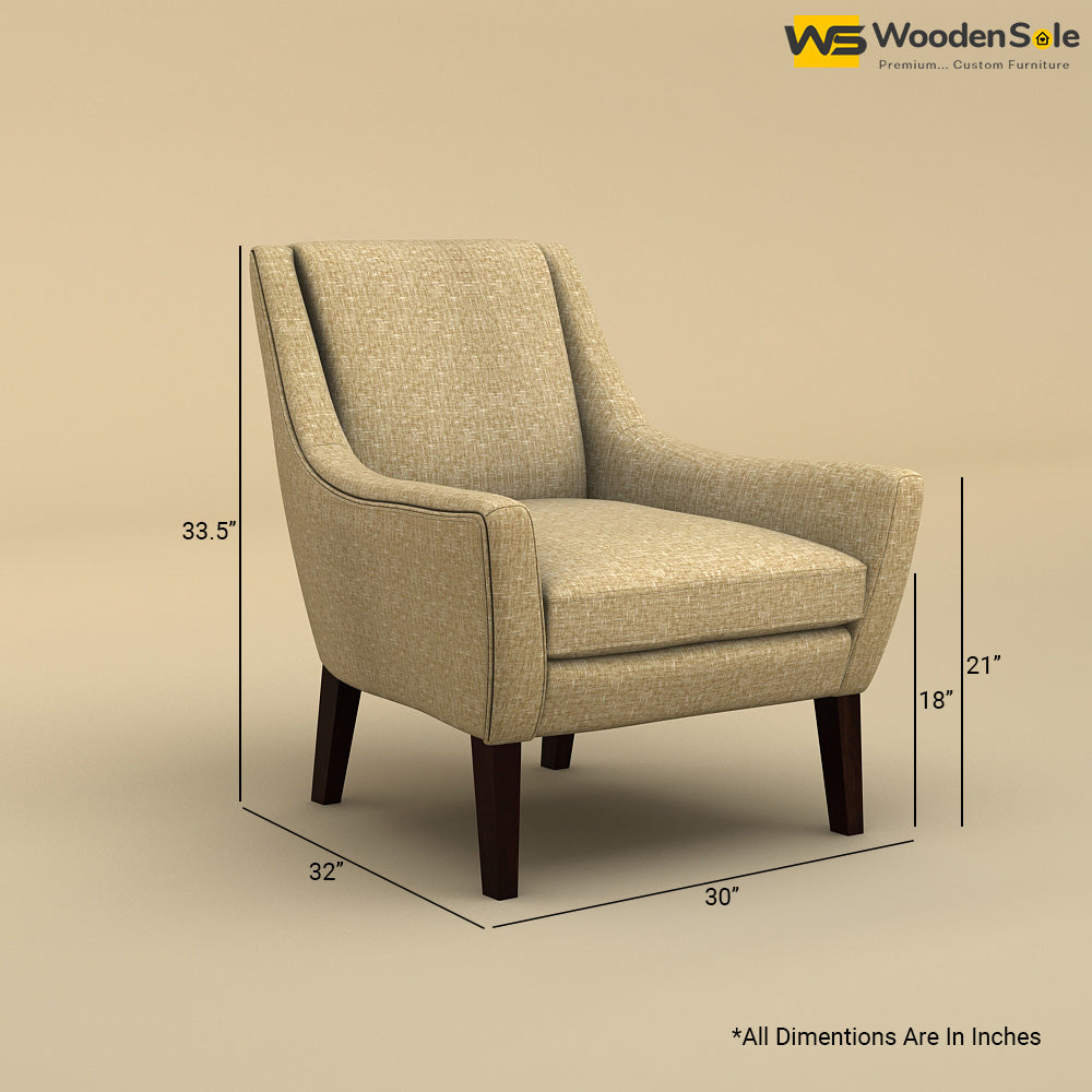 Oscar Lounge Chair (Cotton, Faux Cream)
