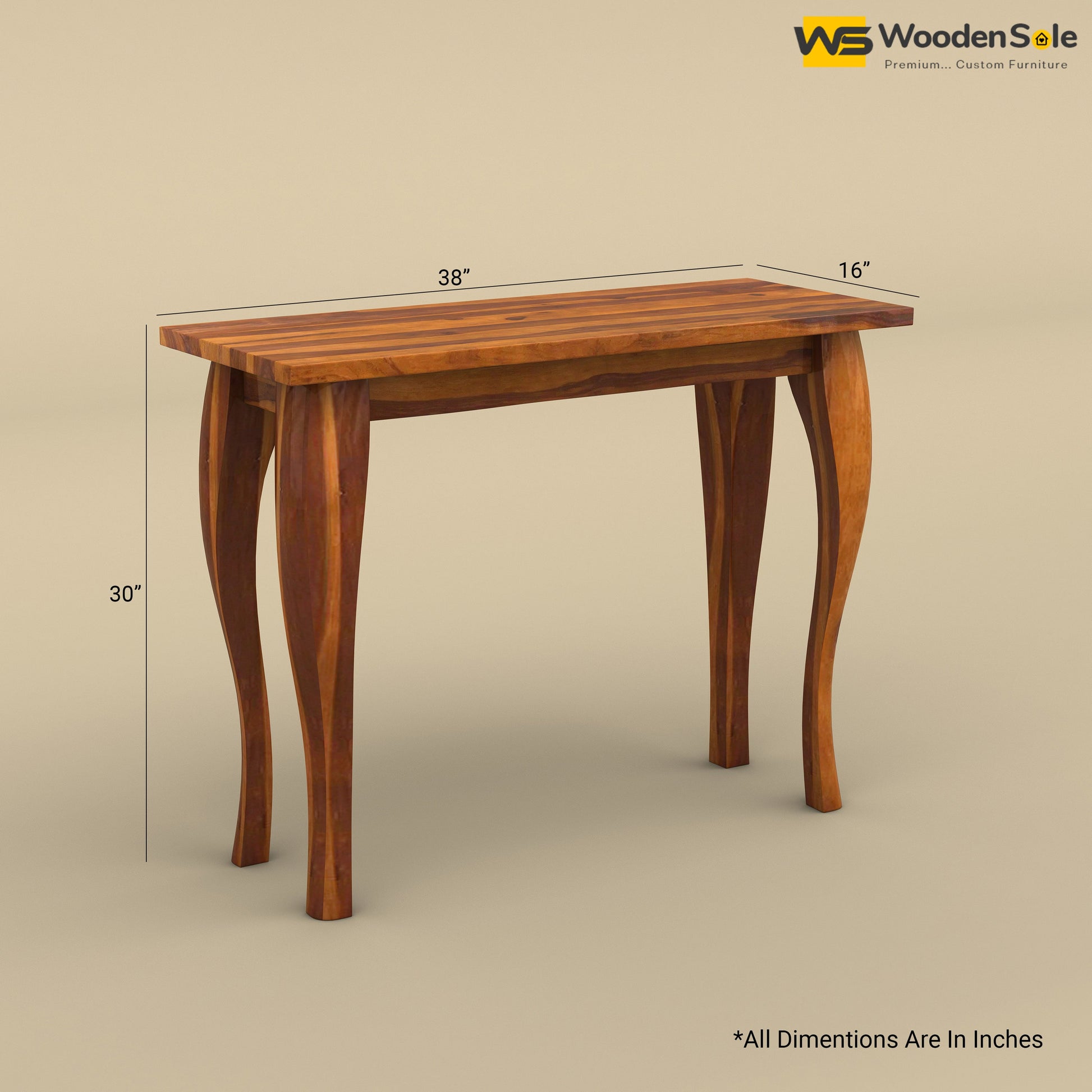 Mehavi Console Table (Honey Finish)