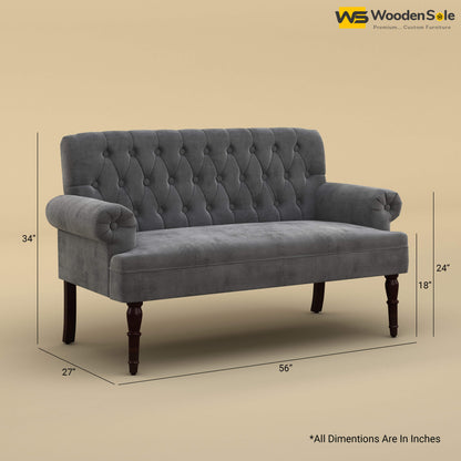 Chetas Love Chair (Velvet, Charcoal Gray)