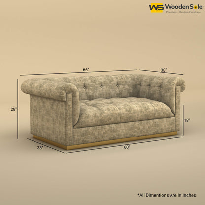 Morrison 2 Seater Fabric Sofa (Cotton, Patchy Cream)