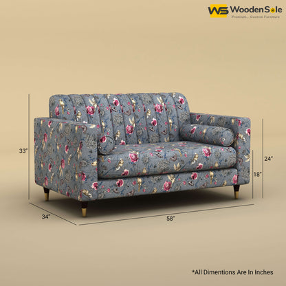 Sashwat Loveseat (Cotton, Floral Printed)