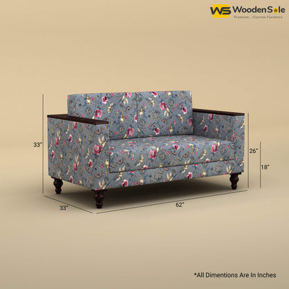 Tivoli 2 Seater Fabric Sofa (Cotton, Floral Printed)