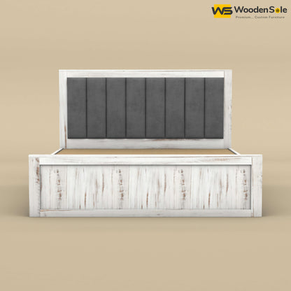 Hamza Hydraulic Storage Bed (King Size, Distress Finish)