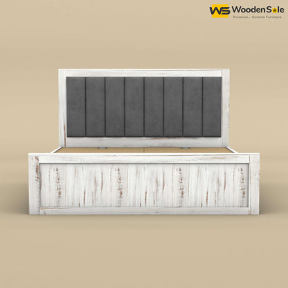 Hamza Without Storage Bed (King Size, Distress Finish)