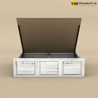 Big Diamond Hydraulic Storage Bed (King Size, Distress Finish)