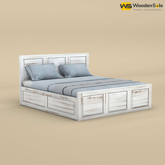 Big Diamond Box Storage Bed (King Size, Distress Finish)
