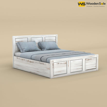 Big Diamond Hydraulic Storage Bed (King Size, Distress Finish)