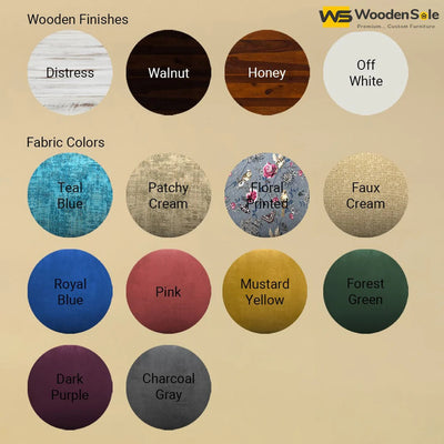 Wooden Sole All Fabric Wood Finishes