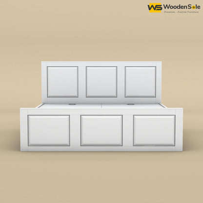 Big Diamond Without Storage Bed (King Size, White Finish)