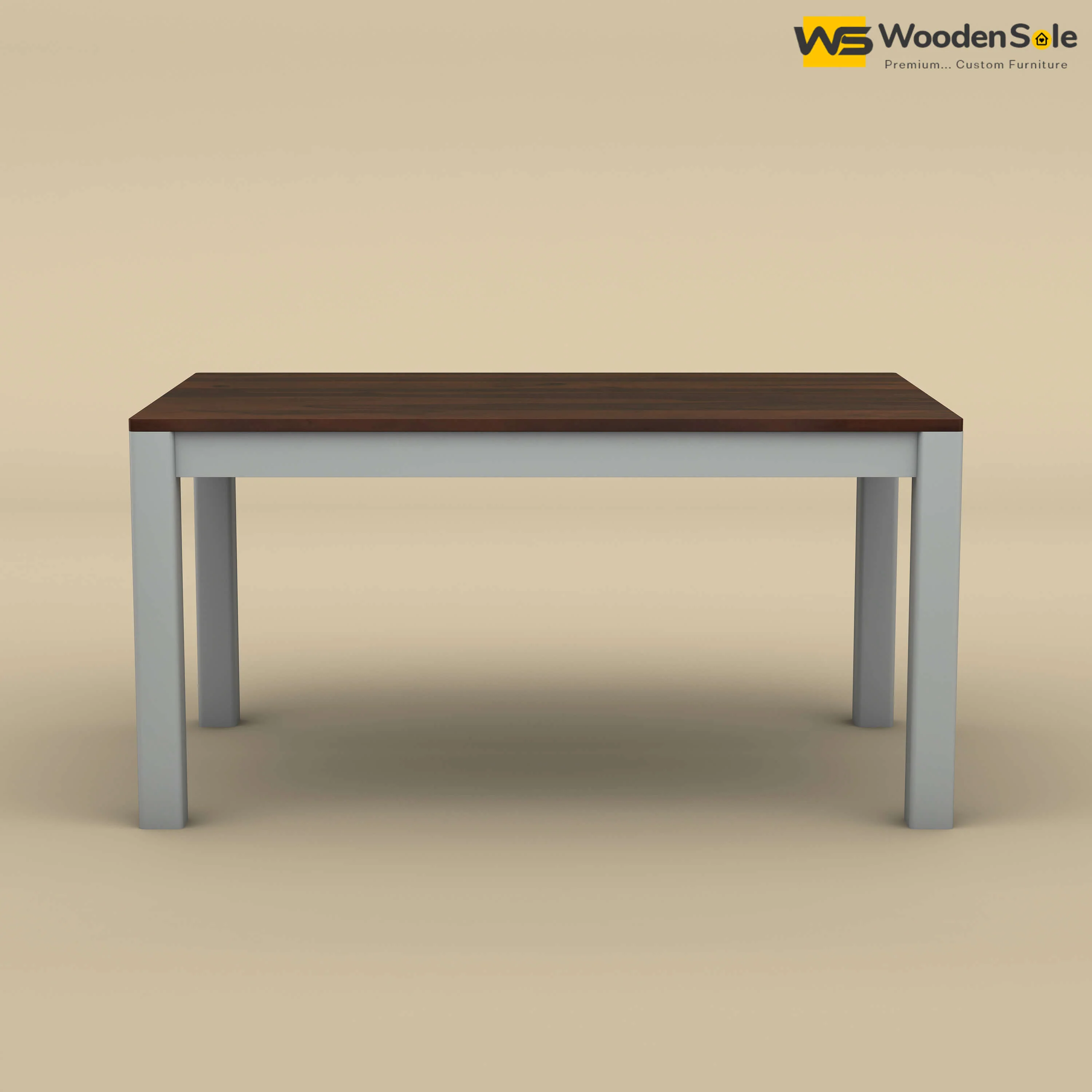 Ashley 6 Seater Dining Table (Walnut & Gray Finish)