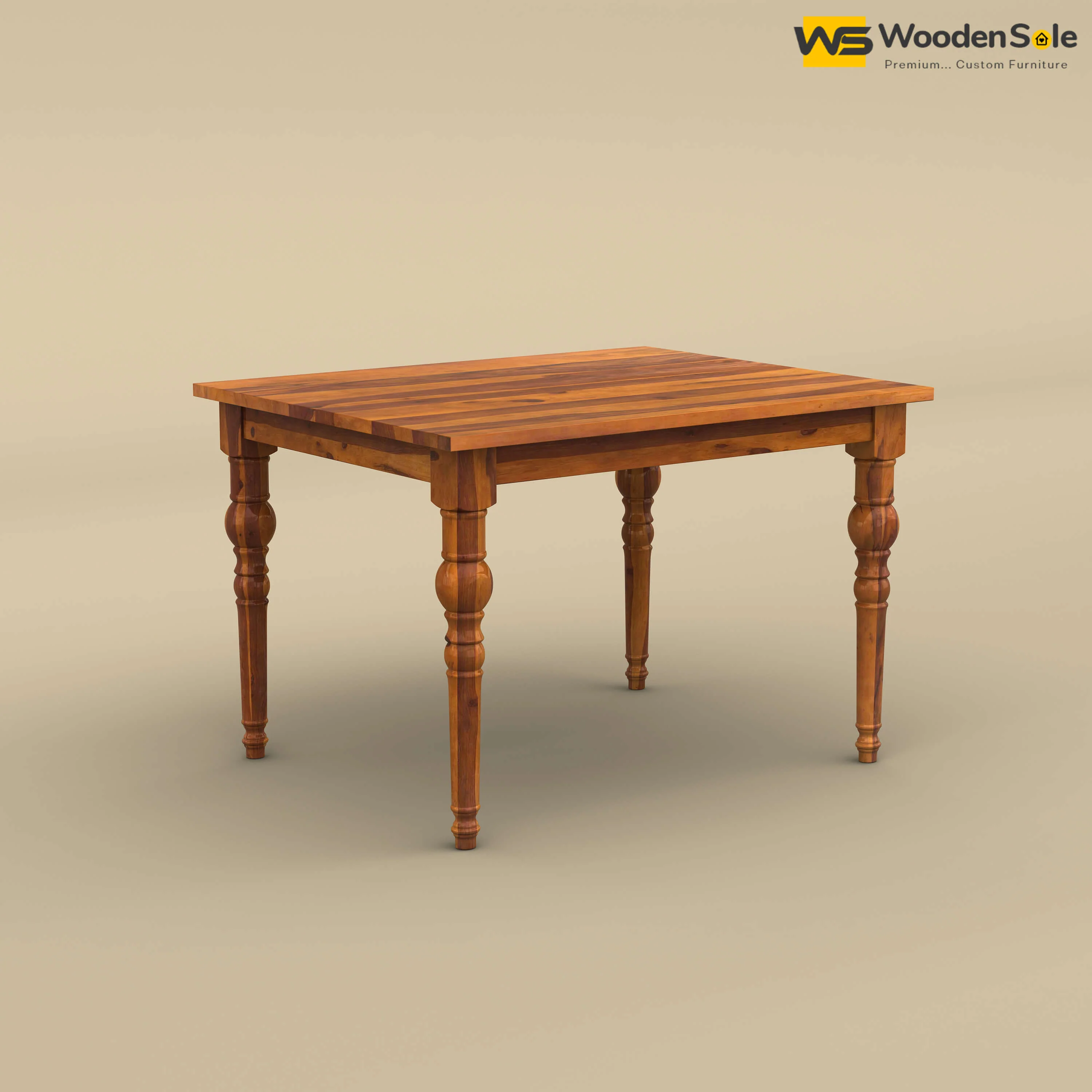 Elliot 4 Seater Dining Table (Honey Finish)