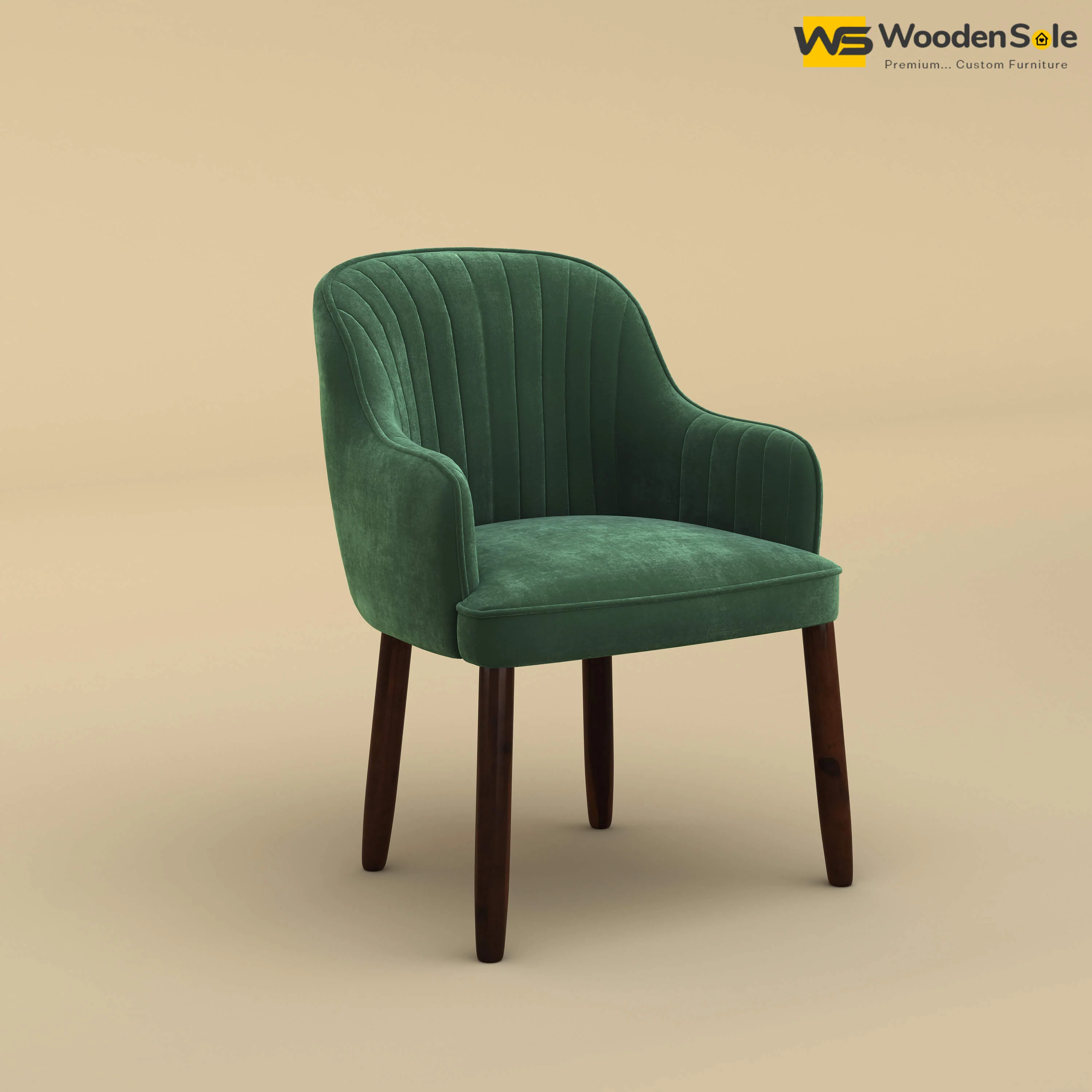 Madrid Dining Chair (Velvet, Forest Green)