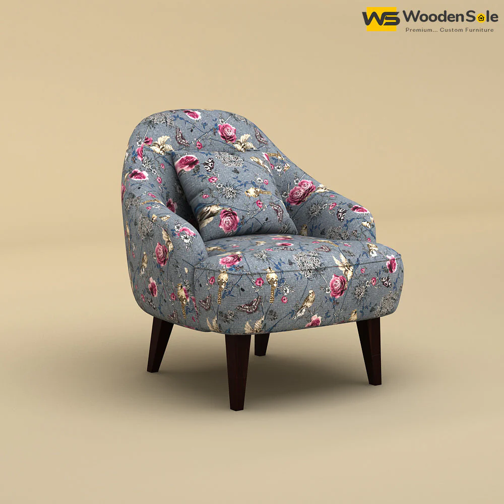 Opera Lounge Chair (Cotton, Floral Printed)