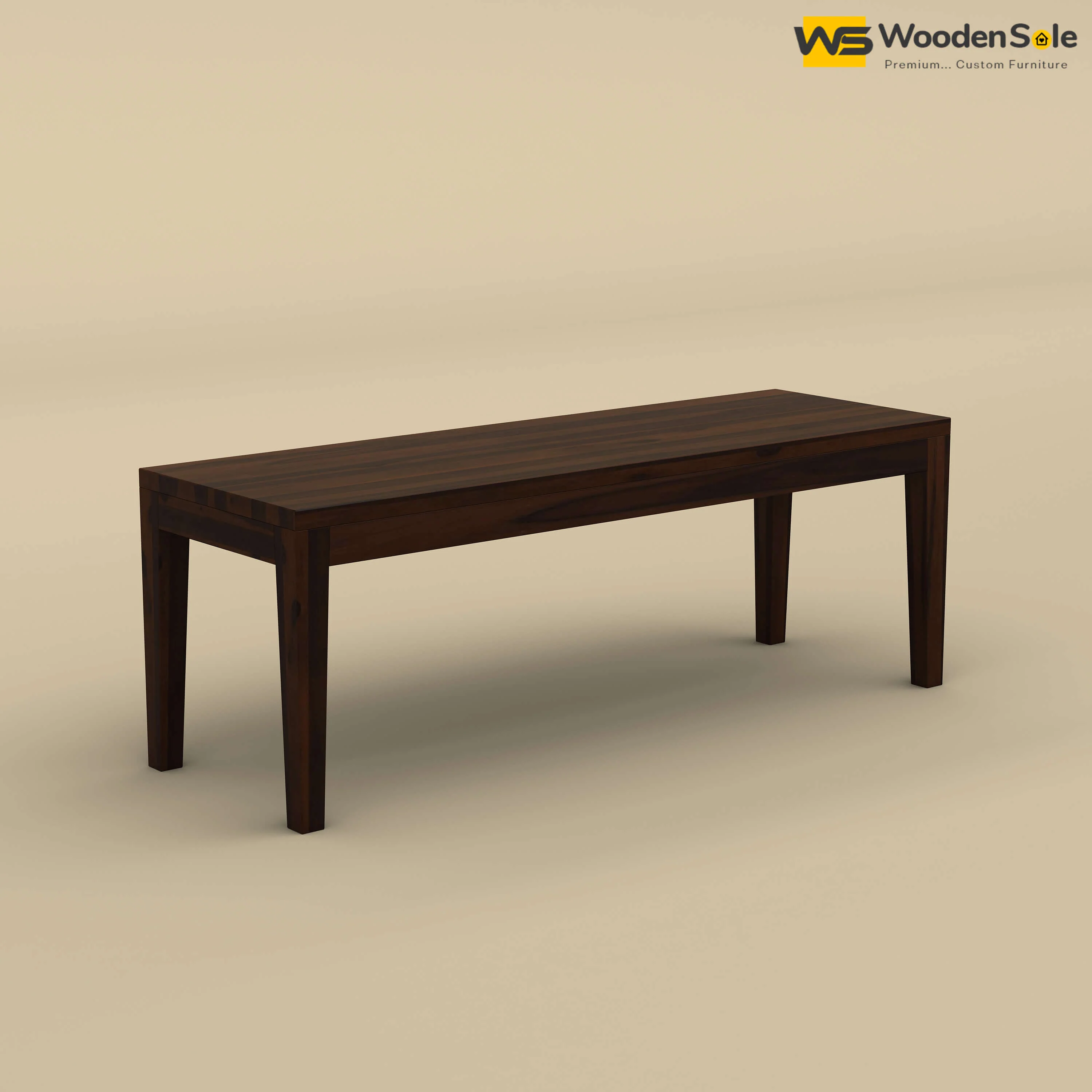 Sheesham Wood Bench (Walnut Finish)