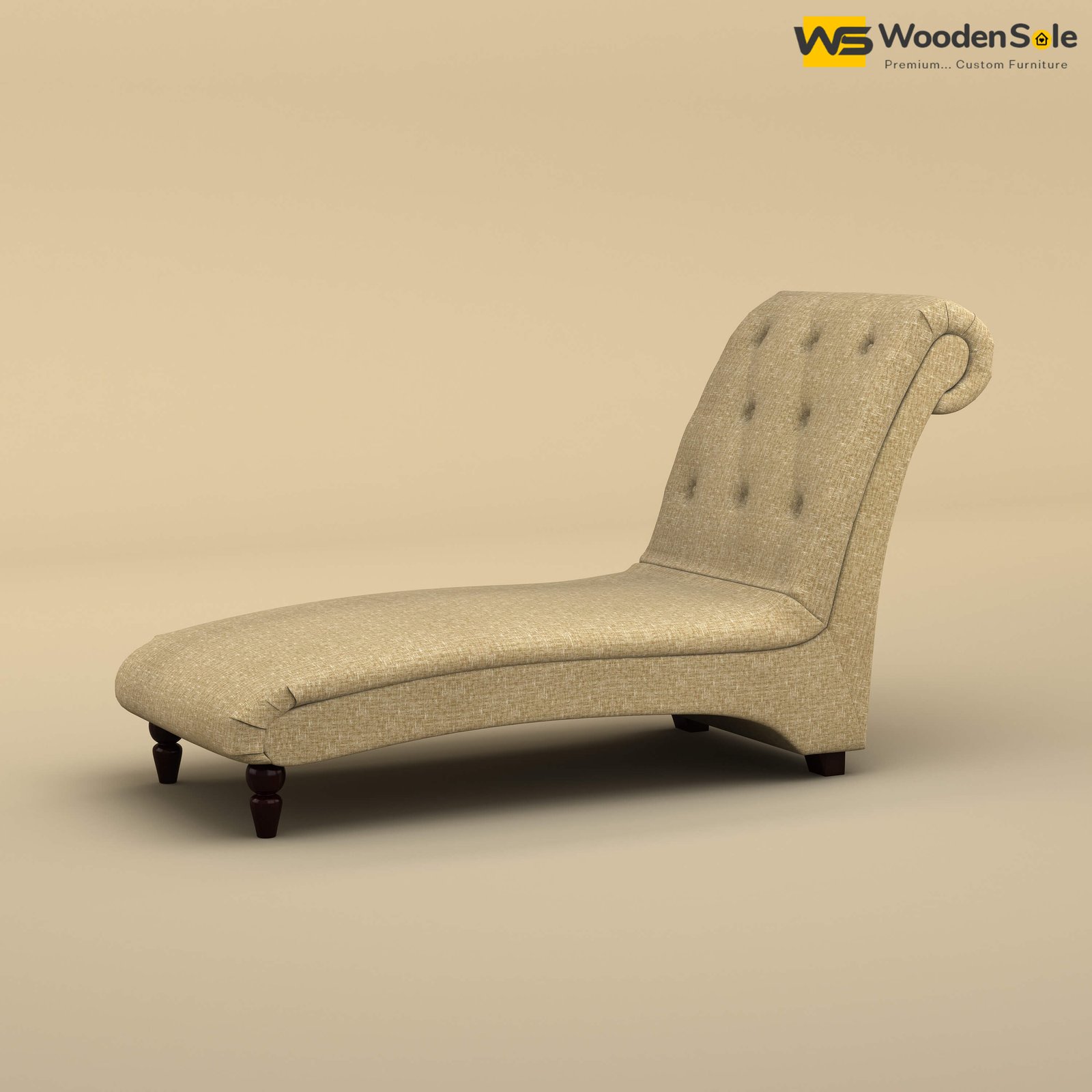 Turkish Chaise Lounge (Cotton, Faux Cream)