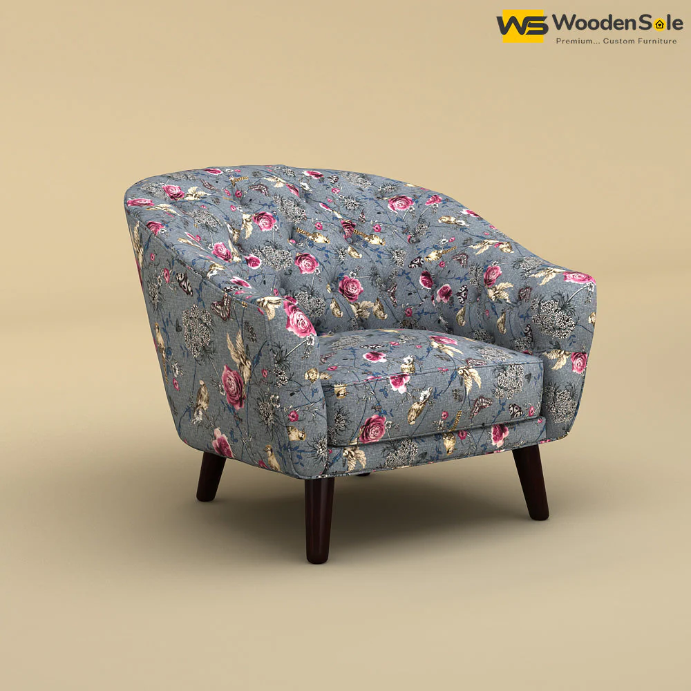 Verona Lounge Chair (Cotton, Floral Printed)